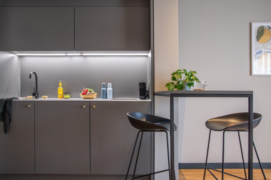 Küche im Apartment XL des ipartment Berlin Mitte